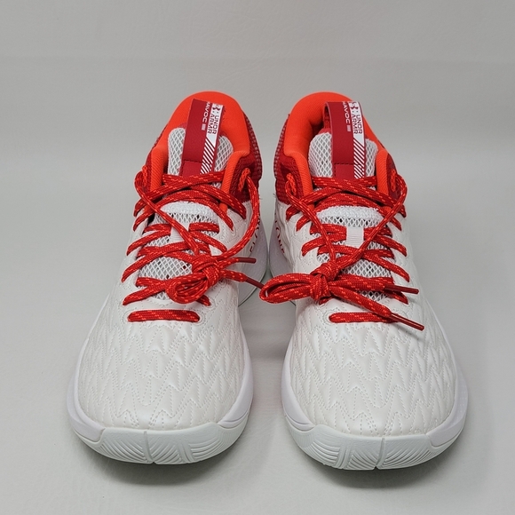 Under Armour HOVR Basketball Shoes Men\'s Size 9 3024979-100 Red/White New main image 9